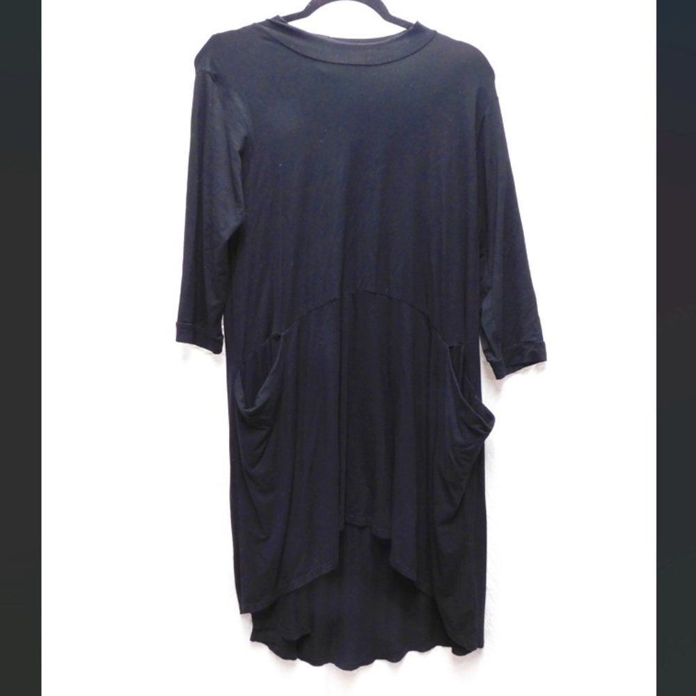 Bel Kazan S Black Slouch Pockets Knit Dress EUC